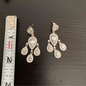 Elegant Silver Teardrop Earrings